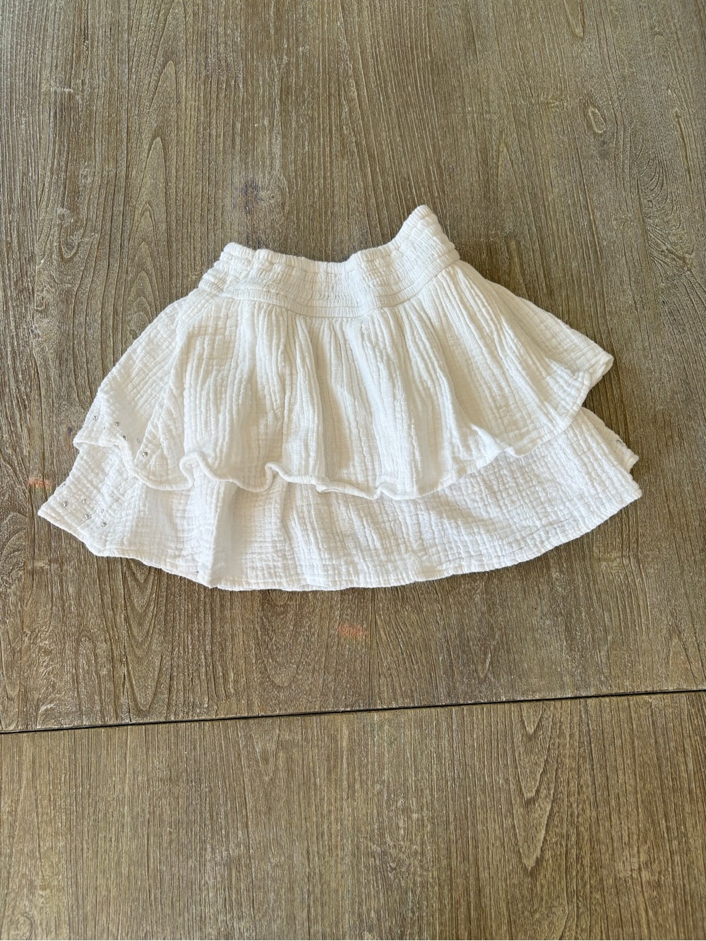 ZARA Kids White Tiered Ruffle Skirt - Lightweight Summer Style